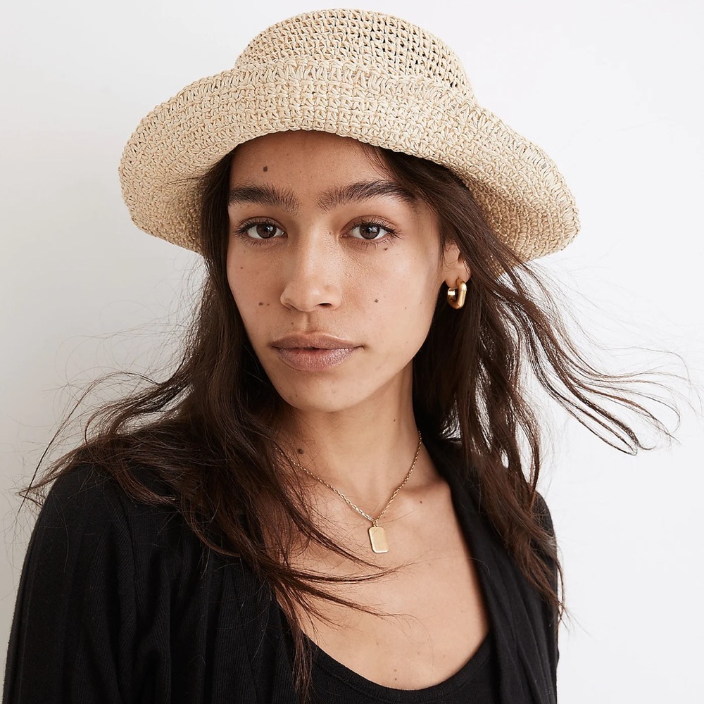 Madewell Straw Bucket Hat